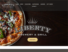 Tablet Screenshot of libertybreweryandgrill.com